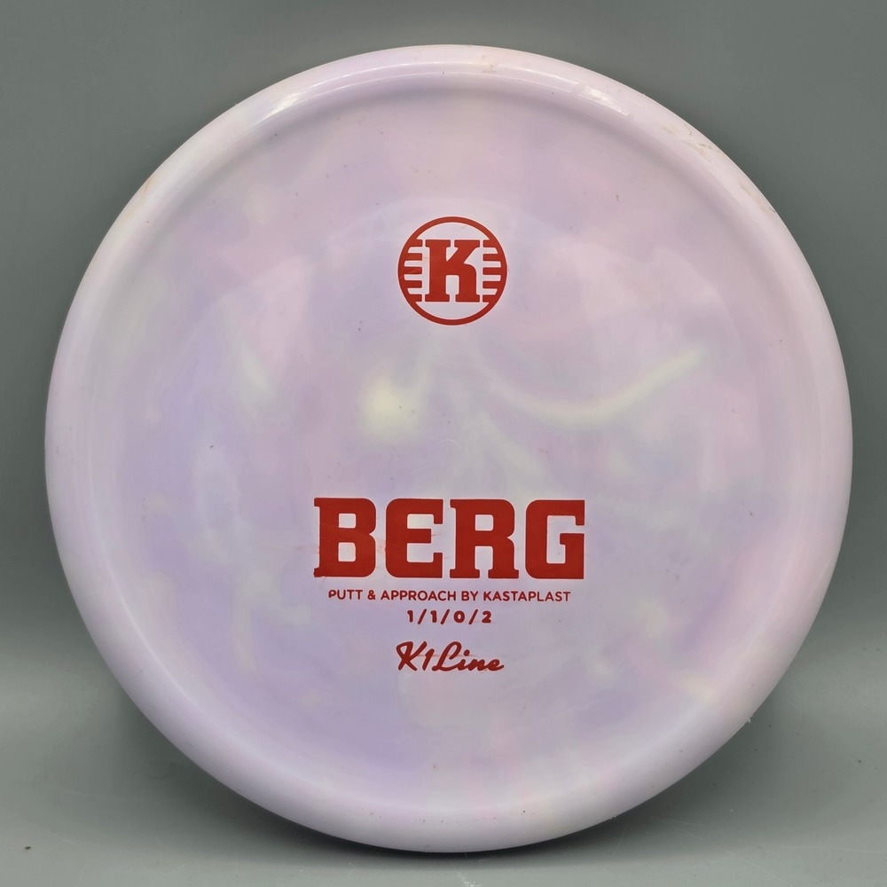 Kastaplast Disc Golf Putter Unisex OS Purple Berg K1 Line Putt Approach Swirl
